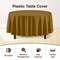 Exquisite Disposable Round Plastic Tablecloths – 12 Pack 84" Disposable Table Cloths – Indoor/Outdoor Party Tablecloth – Round Plastic Table Cover for Events & Party Supplies